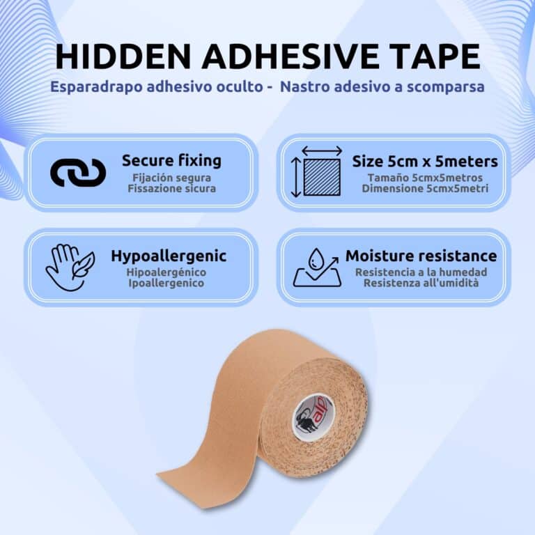 Esparadrapo Adhesivo para Pinganillo y Cámara Espía Rollo Características