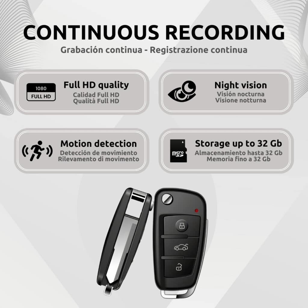 Llave Cámara Espía Full HD Características