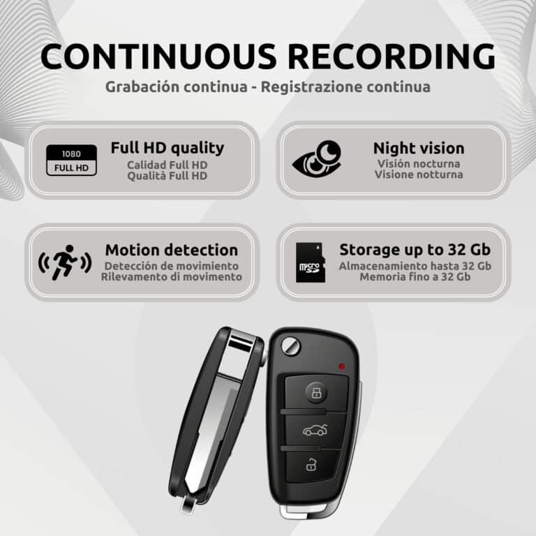 Llave Cámara Espía Full HD Características