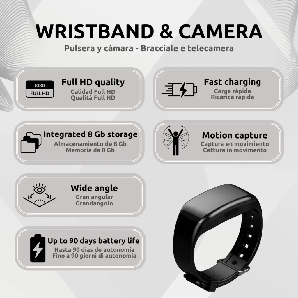 Pulsera Camara Espia Caracteristicas D5V