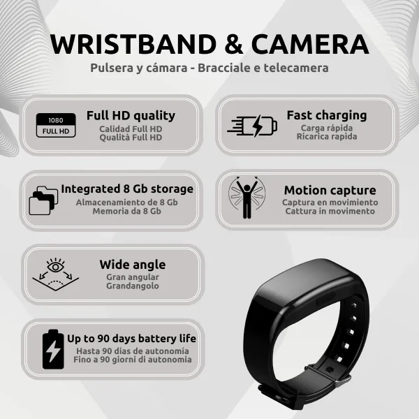 Pulsera Camara Espia Caracteristicas D5V