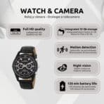 Reloj Cámara Espía Cuero Características