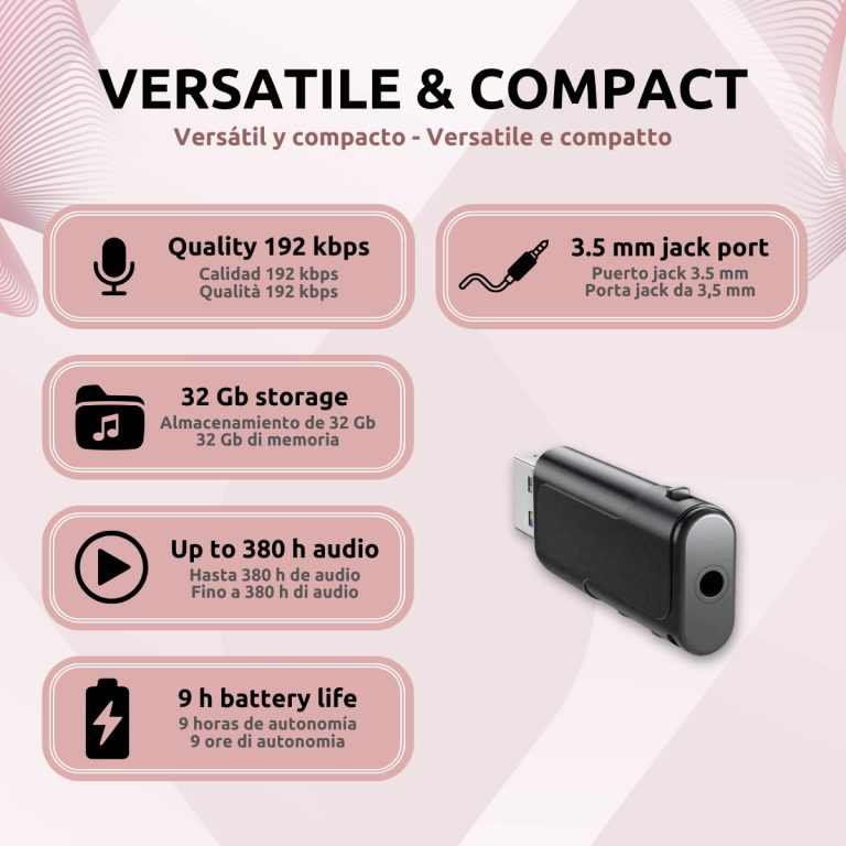 USB Micrófono Espía SK002 Características