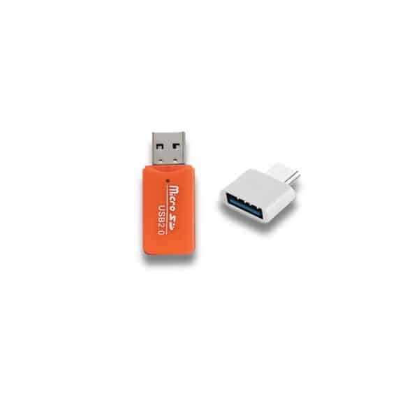 Adaptador USB-MicroSD + USB-Tipo C