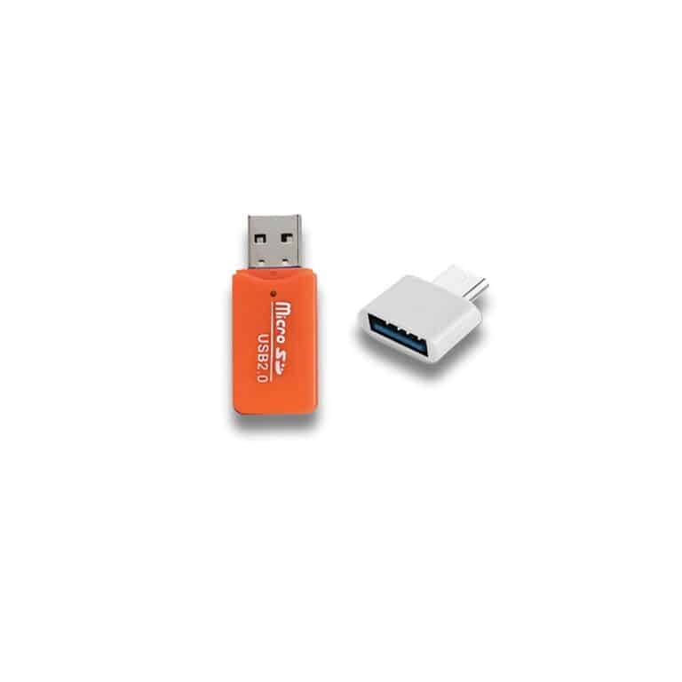 Adaptador USB-MicroSD + USB-Tipo C