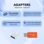 Adaptador USB-MicroSD + USB-Tipo C Características