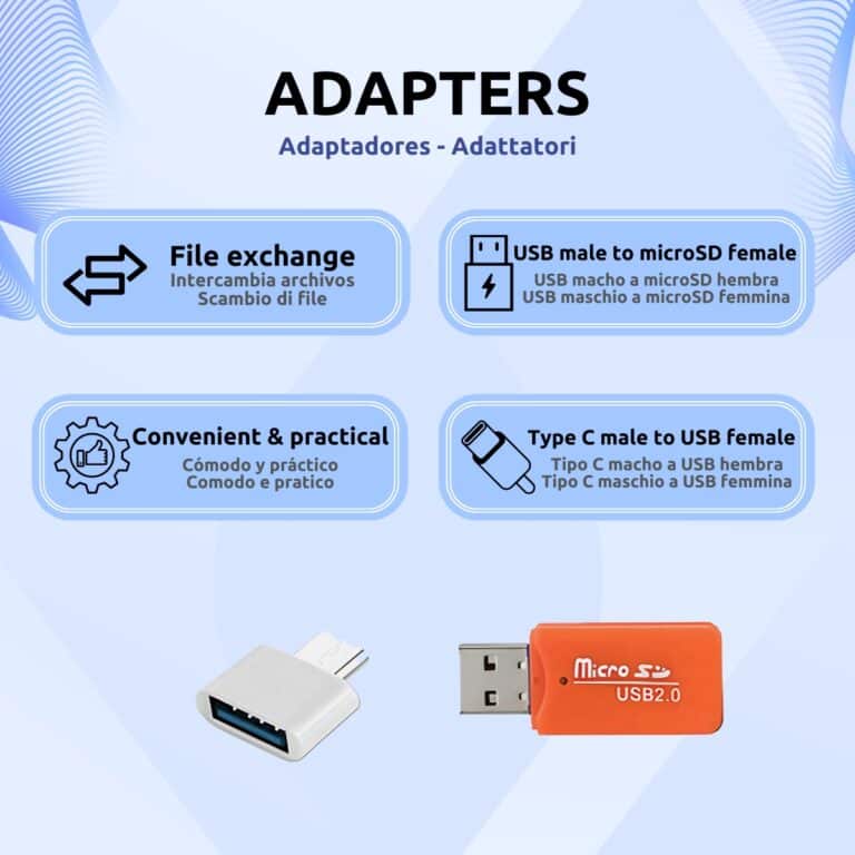 Adaptador USB-MicroSD + USB-Tipo C Características