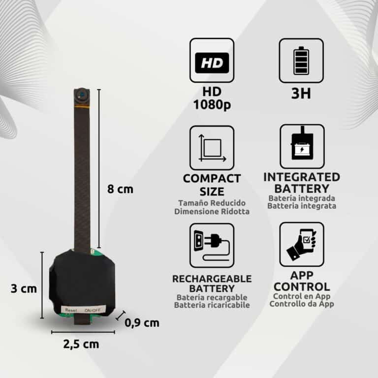 Cámara Espía Wifi Oculta Para Exámenes HD Características