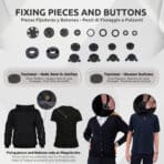 Cámara Espía Wifi Oculta Para Exámenes HD Piezas Fijadoras y Botones