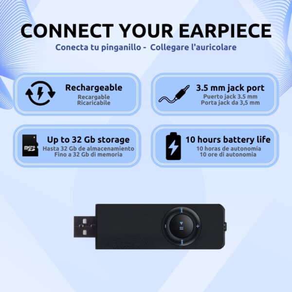 MP3 Pinganillos Grabaciones Características