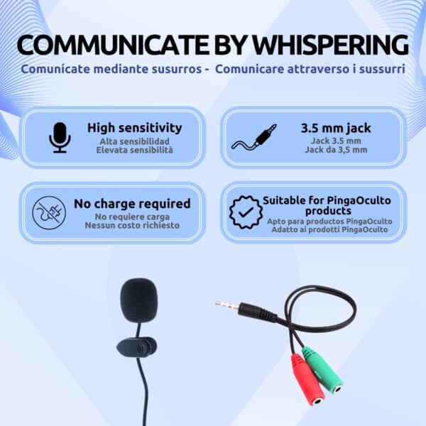 Micrófono Externo + Adaptador Características