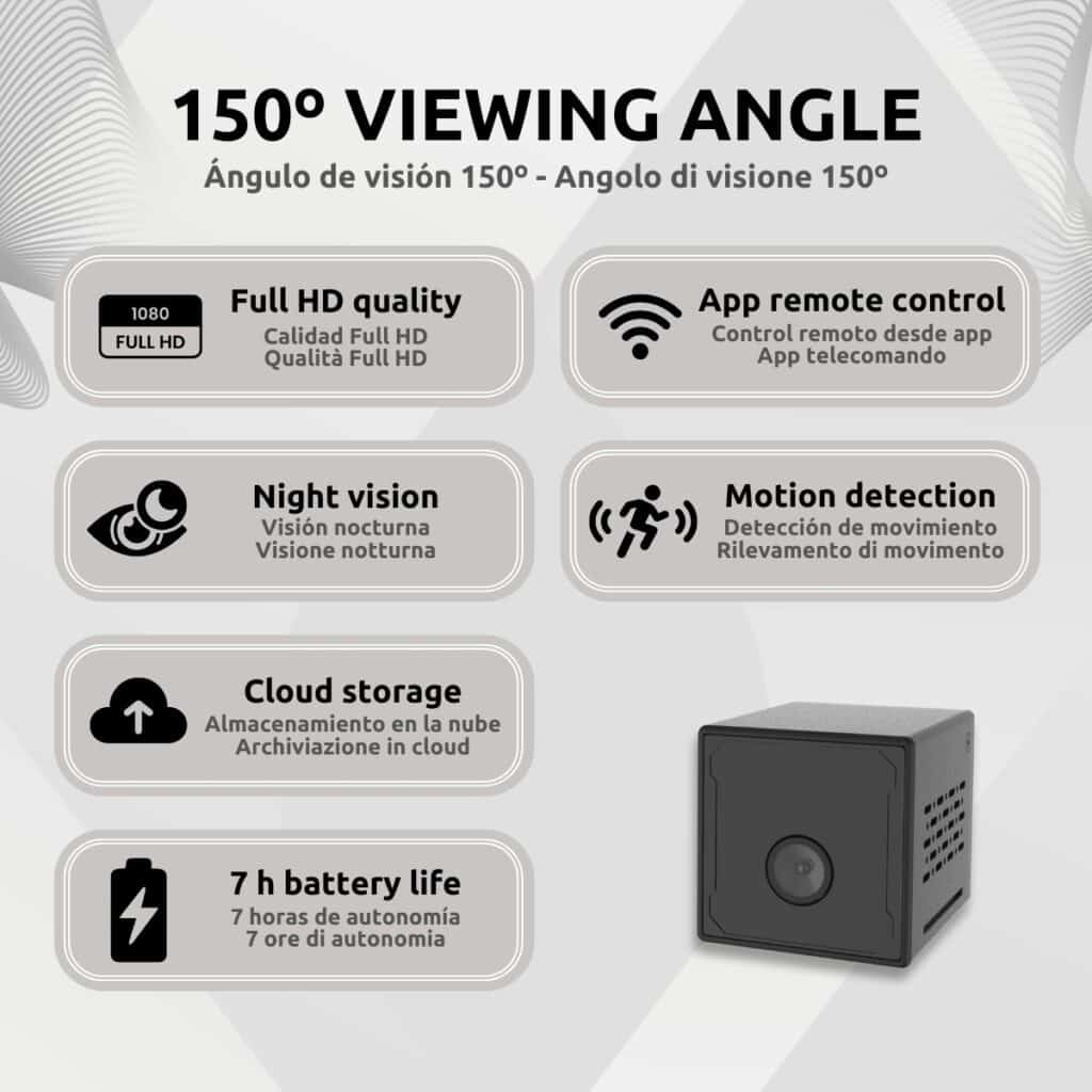 Mini Cámara Espía 2K Características