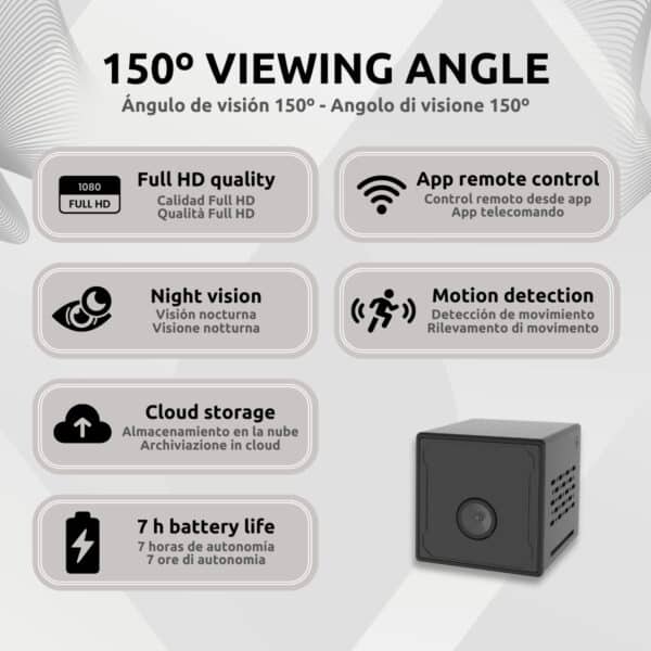 Mini Cámara Espía 2K Características