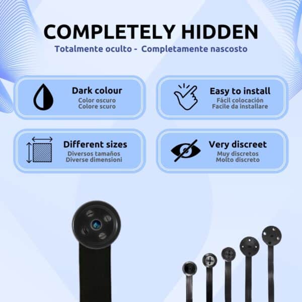 Piezas Fijadoras + Botones Cámara Espía Wifi Características