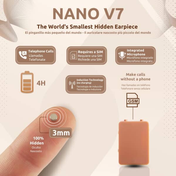 Pinganillo Nano V7 Funcionalidades