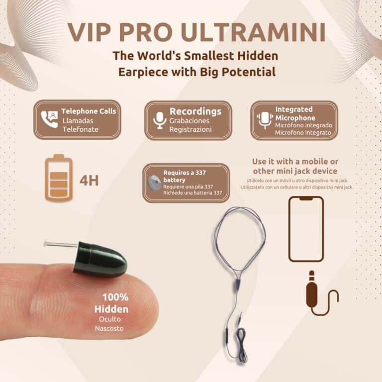 Pinganillo Vip Pro UltraMini Funcionalidades