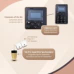 Tarjeta Inductora GSM + Pinganillo Vip Pro SuperMini Contenido