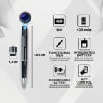 Bolígrafo Cámara Espía Wifi Oculto Para Exámenes Características