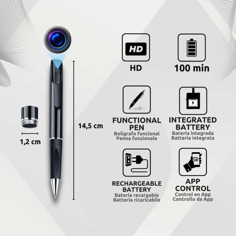 Bolígrafo Cámara Espía Wifi Oculto Para Exámenes Características