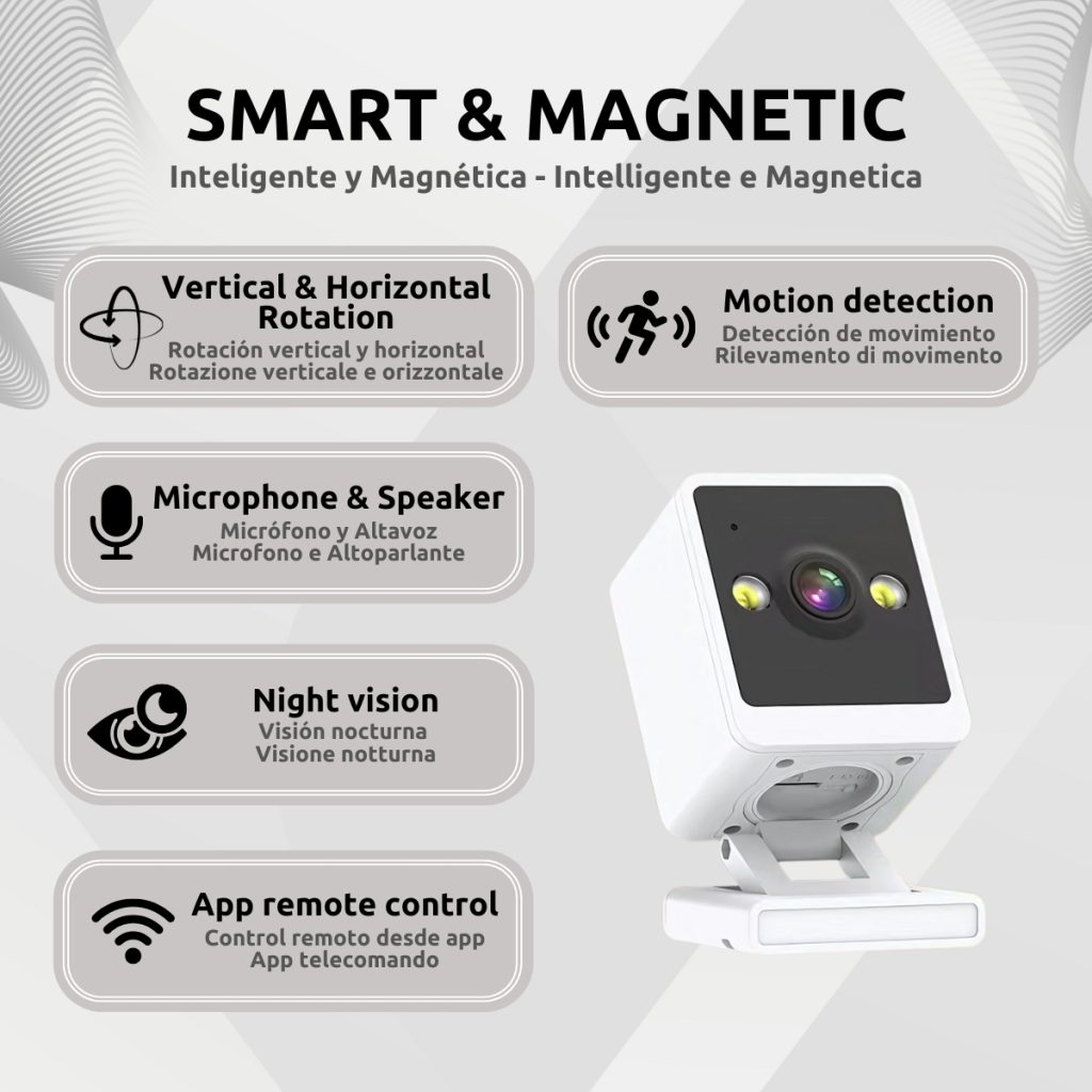 Cámara Vigilancia Wifi Interior Full HD Características