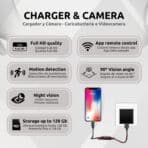 Cargador Mini Cámara Espía Full HD Wifi Características