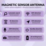 Detector de Frecuencias – GPS, GSM, 4G, Wifi Características