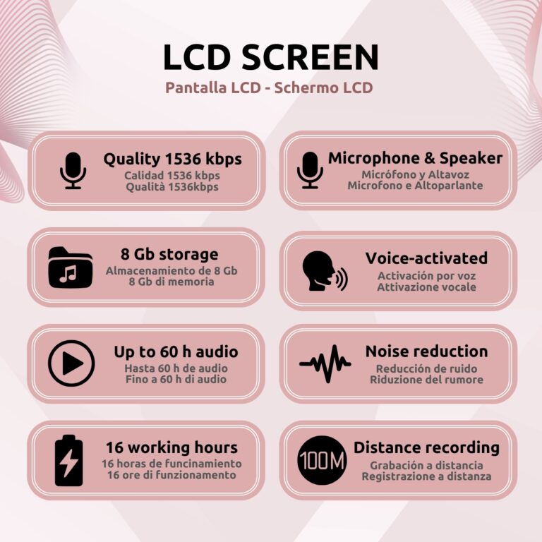 Grabadora Espía Reproductor Características