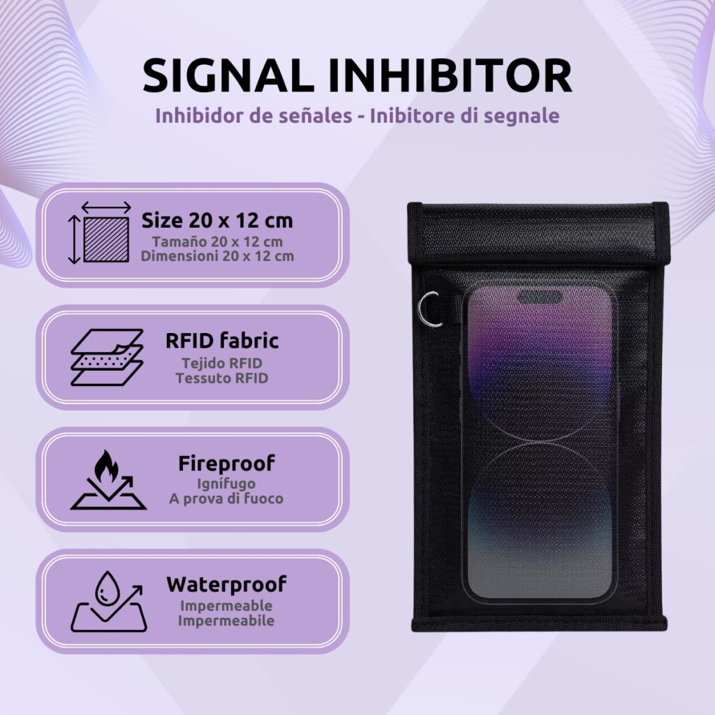 Inhibidor Señales Móviles Llaves Coche Características