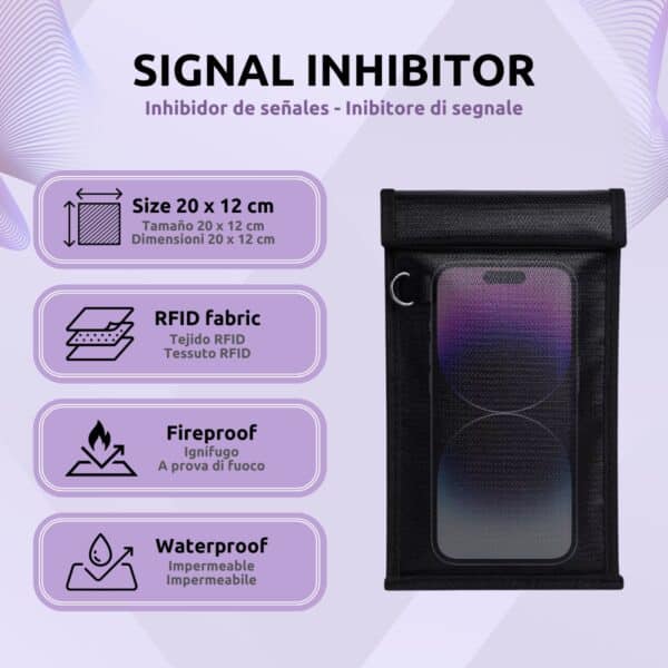 Inhibidor Señales Móviles Llaves Coche Características