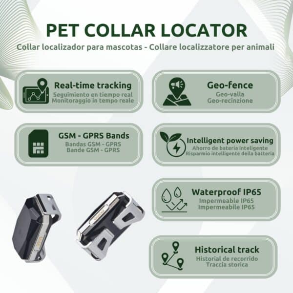 Localizador GPS Mascotas Características