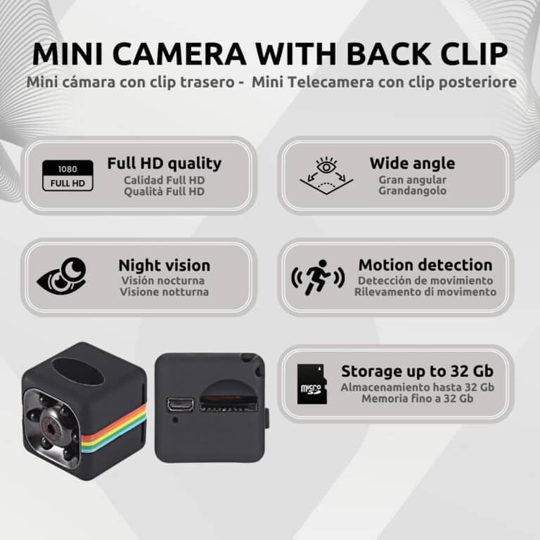 Mini Cámara Espía Full HD Clip Características