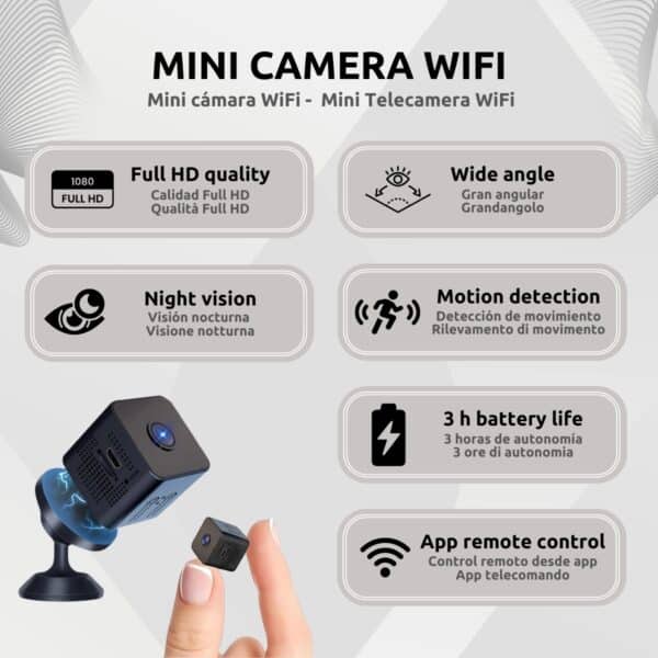 Mini Cámara Espía Wifi X1 Características