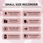 Mini Grabadora Voz Espía Características